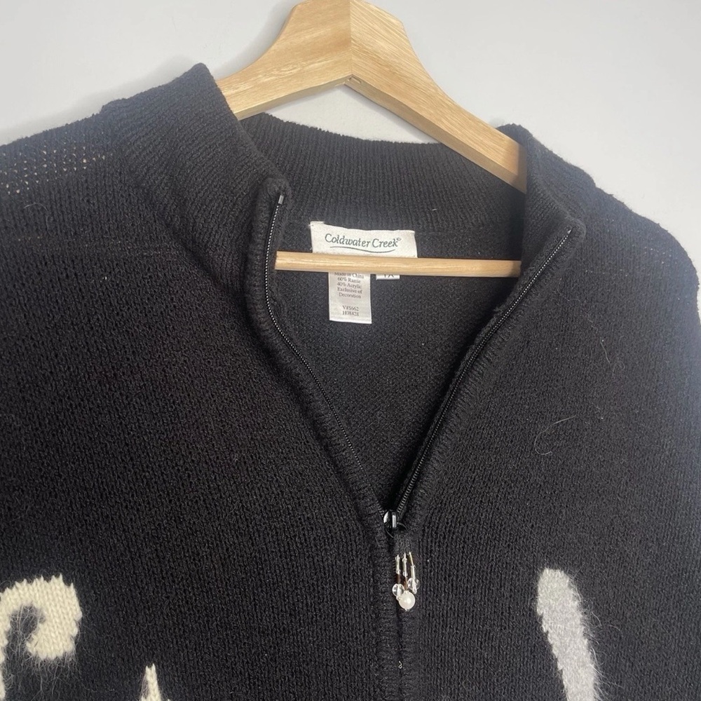 Ladies cold water Creek cat Siamese kitten cardigan sweater size 1X - Picture 2 of 4